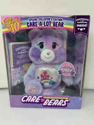 Care Bears Special Collectors Edition Care A Lot Bear 40th Anniversary - 