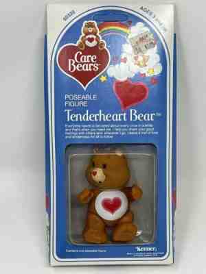 Vintage 80â??s Care Bears Tenderheart Bear Poseable Figure 60320 NIP Kenner.