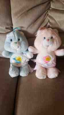 LOT OF 2 - VINTAGE BABY HUGS and BABY TUGS CARE BEARS Wearing Diapers 11