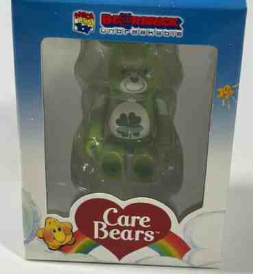 NIB Care Bears Be@rbrick Good Luck Bear Figure Clip Charm Keychain 2008