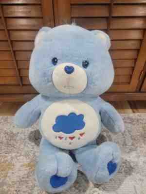 Vintage Care Bears Extra Large 25â? Grumpy Bear With Rain Cloud** For Repair