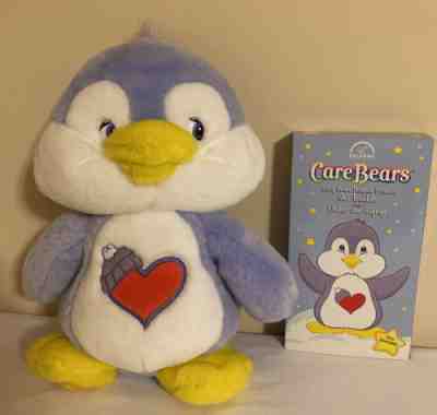 Care Bear Cousin: Cozy Heart Penguin 13 inch Plush with VHS. 2004.