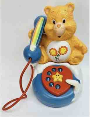 RARE Vintage 1985 Care Bears Phone Telephone Toy (351A)
