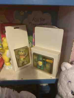 rare vintage care bear poseable prototypes wish and grams care bear