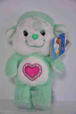 Gentle Heart Lamb Care Bear Cousin Beanie 8'' white face Rare