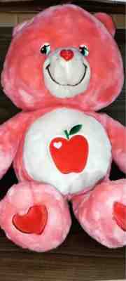 Rare Jumbo Care Bears Smart Heart Bear Plush 25 inch Apple 2005 Stuffed Animal