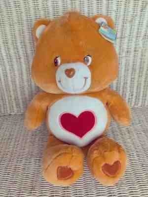 Vintage 2002 Retired Jumbo Tenderheart Care Bear Plush Stuffed 26/28