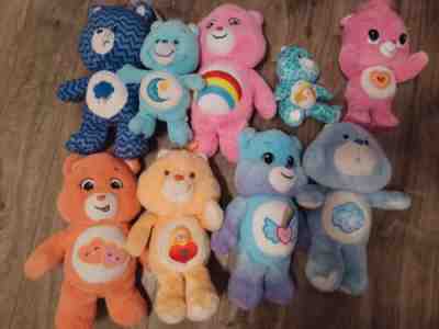 Care Bears Lot Of 9 Vintage Current