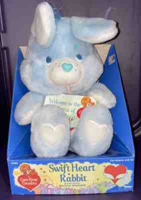 Vintage 1983 Care Bear Cousins Swift Heart Rabbit With Box 13â? In Box With Tag