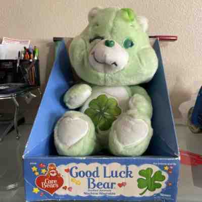Vintage 1980's Good Luck Care Bear Plush Teddy Bear 13'' Brand New In Box