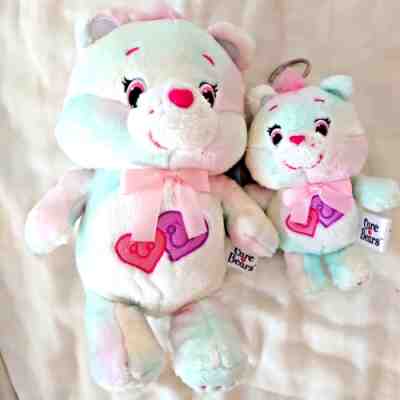Care Bear Sweet Message Bear S Plush &Key chain plush Heart pastel colors
