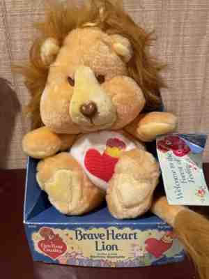 Care Bears Cousins Brave Heart Lion NEW in Box With Tag Vintage 1984, PRISTINE