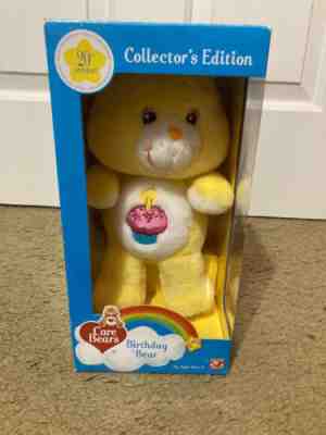 Care Bears 20th Anniversary Plush New In Box Birthday Bear Collector's Edition