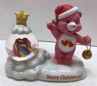 Care Bears Christmas With Love A Lot Bear Carlton Cards Snow Globe 2003