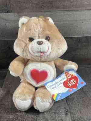 Care Bears 1983 Tenderheart Plush Kenner Tan Red Heart Clean NWT