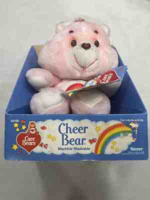 Vintage 1980s Cheer Bear Care Bear Plush 13'' New In Box WITH Hang & Tush Tags