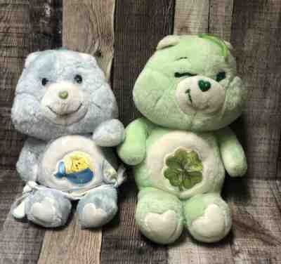 Kenner Care Bear Good Luck Baby Tugs Diaper Plush Green Lucky Blue 1983 Vintage