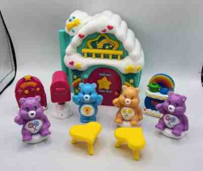 2003 Care Bears Playset Wish Bear's Care-a-lot House W/Accessories