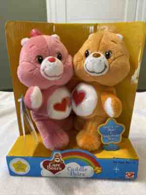 NOS Care Bears Cuddle Pairs 2002 Love-a-lot Bear and Tenderheart Bear New w/tag