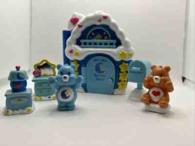 Vintage Care Bears Bedtime Bear's Care-a-lot House W/Accessories 2003 COMPLETE