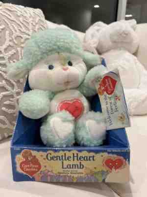 Care Bear Gentle Heart Lamb cousin kenner 80s vintage 1983 1984 new in box w/tag