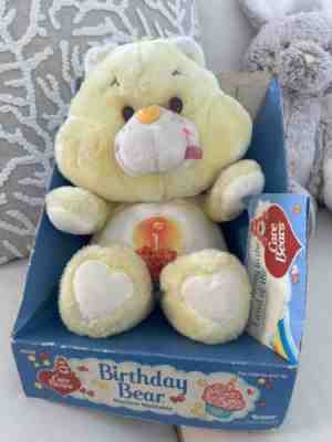 Care Bear birthday kenner 80s vintage 1982 1983 1984 new in box with tag