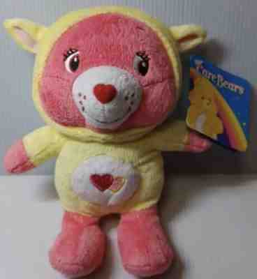 Care Bear Plush Hoodie Yellow Costume New Pink Love A lot