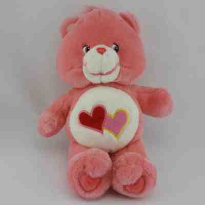 Love-a-Lot Bear Care Bears Pink Hearts Plush Carlton Cards 13 