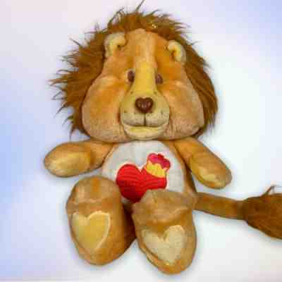 VTG 1984 Kenner CareBear Cousins â??Brave Heartâ? 13â? Lion Plush Stuffed Animal Toy
