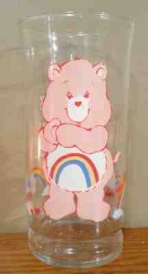 Vintage 1983 Care Bears Pizza Hut Collectors Glass Cheer Bear
