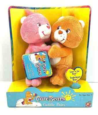 Care Bears Plush Cuddle Pair Tenderheart & Love A Lot Stuffed Animal 2002 FASTSH