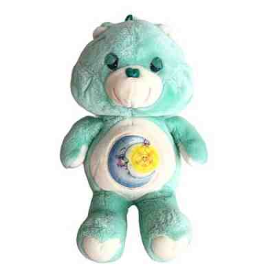 Care Bears Original Bedtime Bear Plush Sleepy Moon Hanging Star 16 Inch Vintage