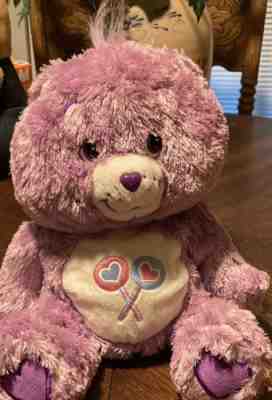 Care Bear Share Floppy Fluffy Purple Plush Lollipop 12â? Stuffed Animal