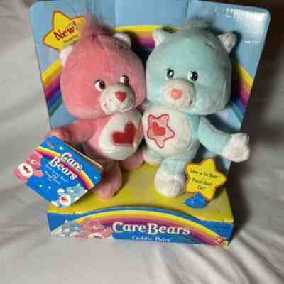 Care Bears 7â? Cuddle Pairs Love-a-lot Bear and Proud Heart Cat 04 Play Along New
