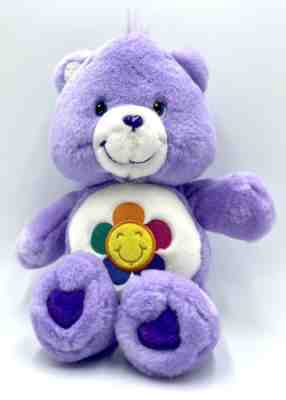 Care Bears HARMONY BEAR 2003 Purple Plush Flower 13
