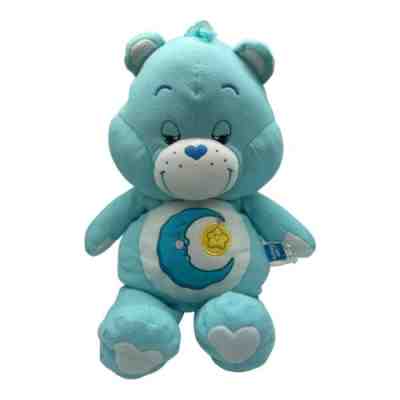 VTG Care Bears Bedtime Bear 2002 Jumbo 28â? Blue Plush Moon Star Big Large Fleece
