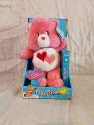 Vintage 2002 Care Bears Love-A-Lot Bear With Vhs New In Box