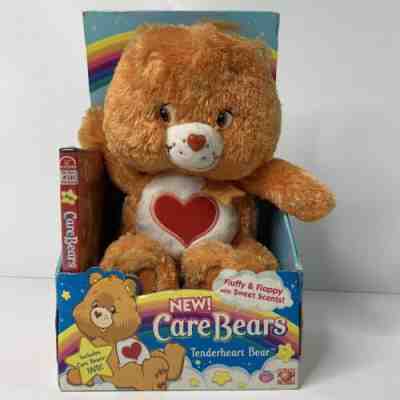 New Care Bear Tenderheart Tender Heart Bear Orange 2006 Toy Plush & DVD NIB