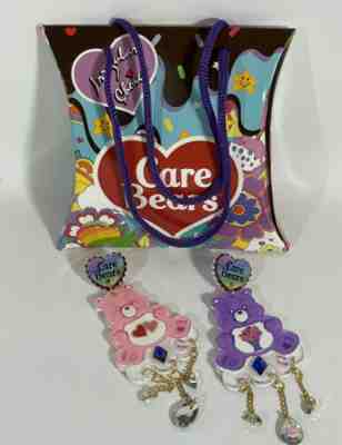 New Irregular Choice Care Bears Milkshake Share & Love a Lot Bear Earrings