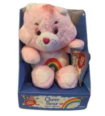 Vintage 1984 CHEER BEAR Care Bear Plush Stuffed Animal NEW in Box w/ Tag RARE !