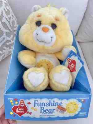 Care Bear funshine kenner 80s vintage 1983 1983 1984 1985 new in box with tag