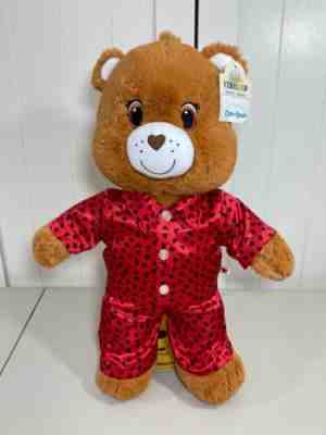 ð??? Build A Bear Brown Tenderheart Care Bear 17" w/ Red Pajamas ð??? Sound