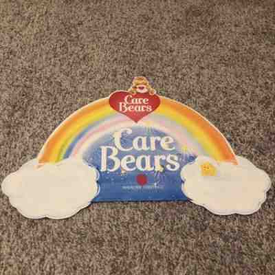 Rare Vintage 1982 Care Bear Retail Hanging 2 Sided Store Display Rainbow Bears