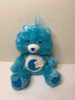 Care Bears Bedtime Bear Plush Blue 2006 Floppy Fluffy Stuffed Shaggy Moon 13
