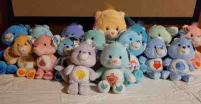 2002-2004 Care Bears Stuffed Plush Toys Lot of 16 All with Tags!!