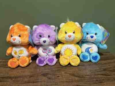 Care bear Special Edition Series 1 Tie Dye bears. Funshine Bedtime Friend Share