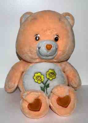 Care Bears Giant Jumbo Friend Bear Orange with Yellow Flowers 24 Inches 2002