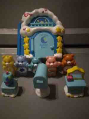 Vintage Care Bears Bedtime Bear's Care-a-lot House W/Accessories (2003 )