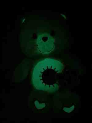 Care Bears 2003 Glow-a-Lot Funshine Bear Glow in the Dark Stuffed Animal Plush