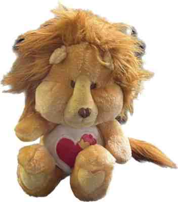 Vintage 1984 Kenner Care Bear Cousins Braveheart Lion Plush Brave Heart Crown 13